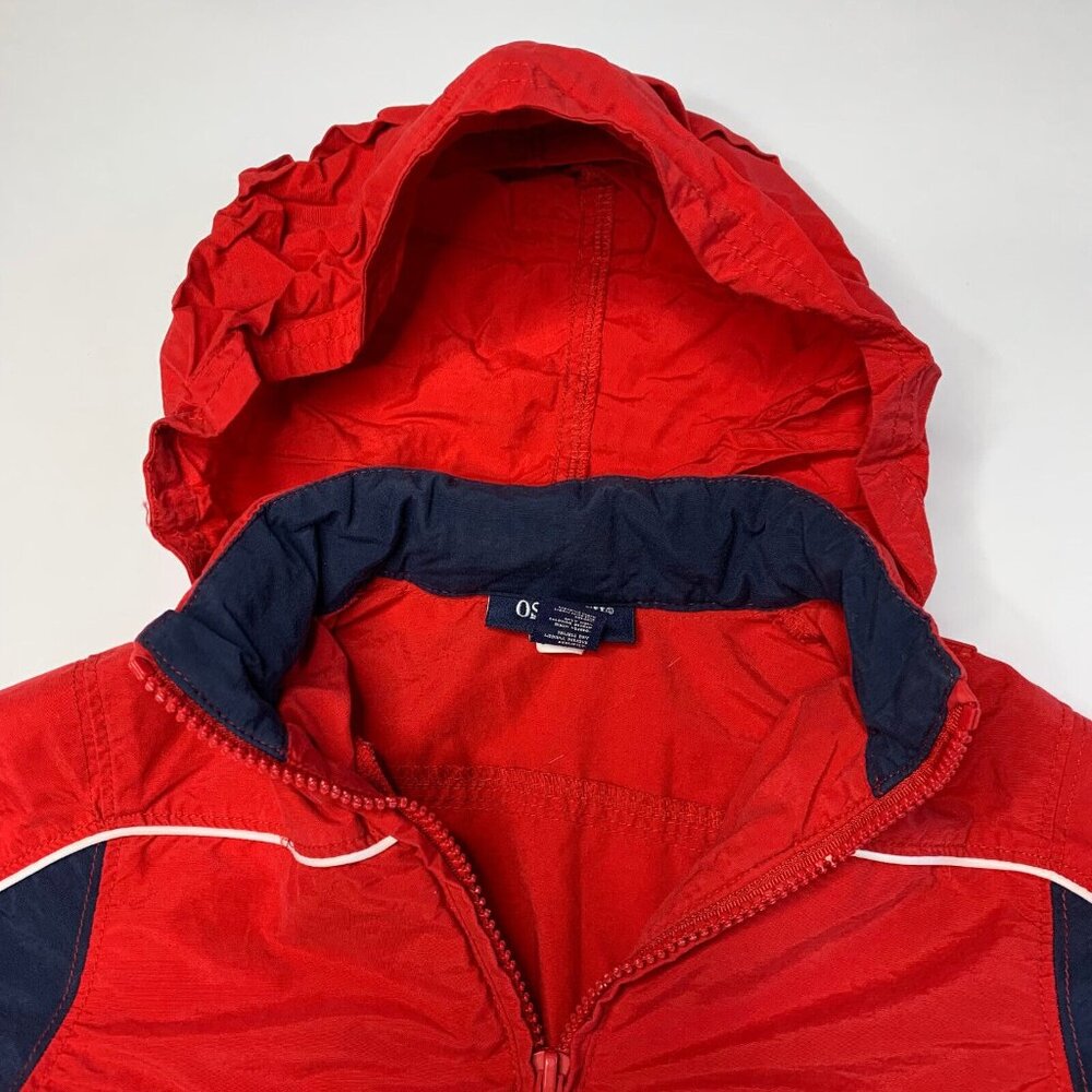 Oshkosh Boys Hooded Top Jacket Size 36 Months Half Zip Red Blue - Picture 6 of 7